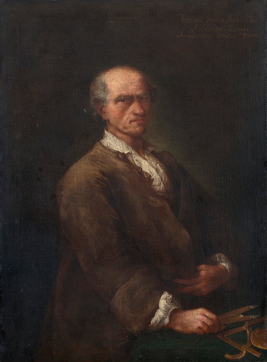 Portret van Bartolomeo Ferracina door Alessandro Longhi