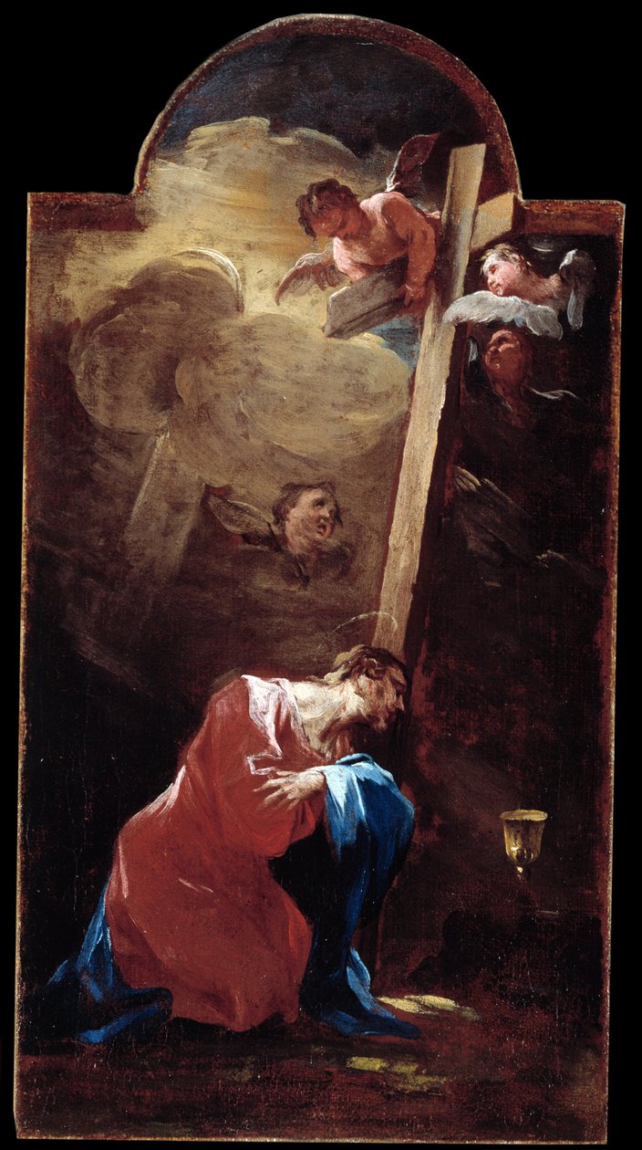 Jezus in de tuin door Alessandro Magnasco