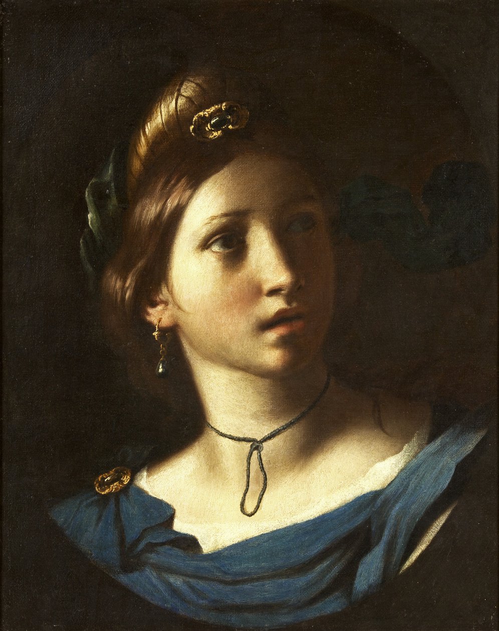 Portret van een Jonge Vrouw door Alessandro Turchi