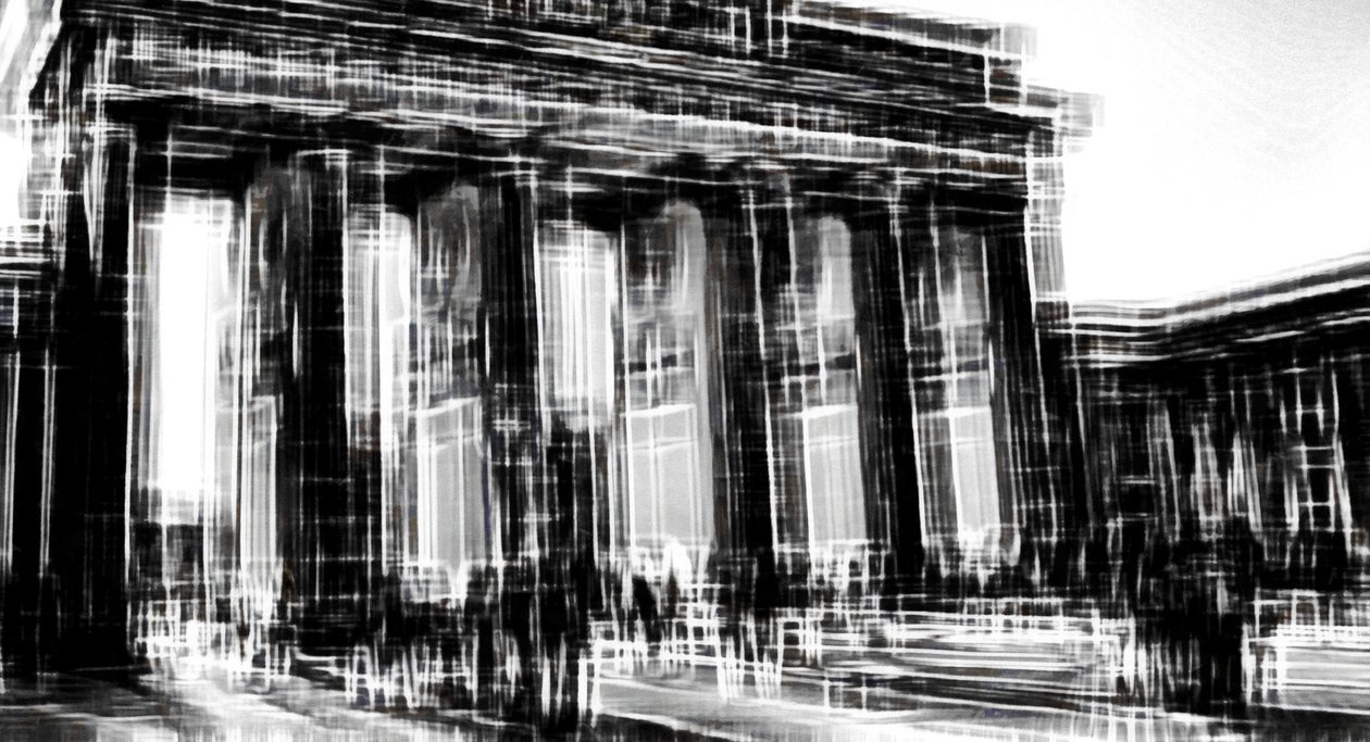 Fragment van de stad #4 door Alex Caminker