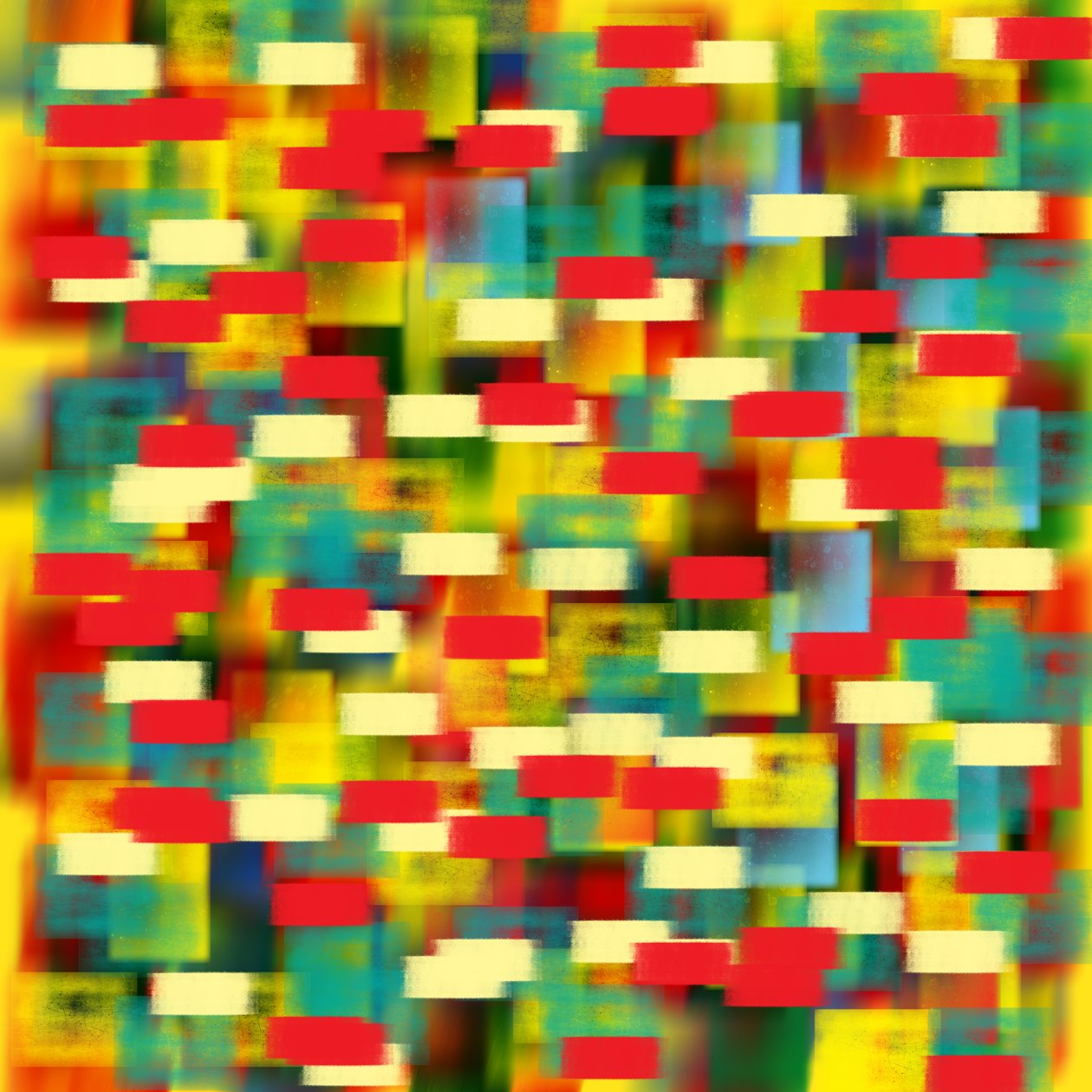 Horizontale Puantilisme Bruin, 2019 door Alex Caminker