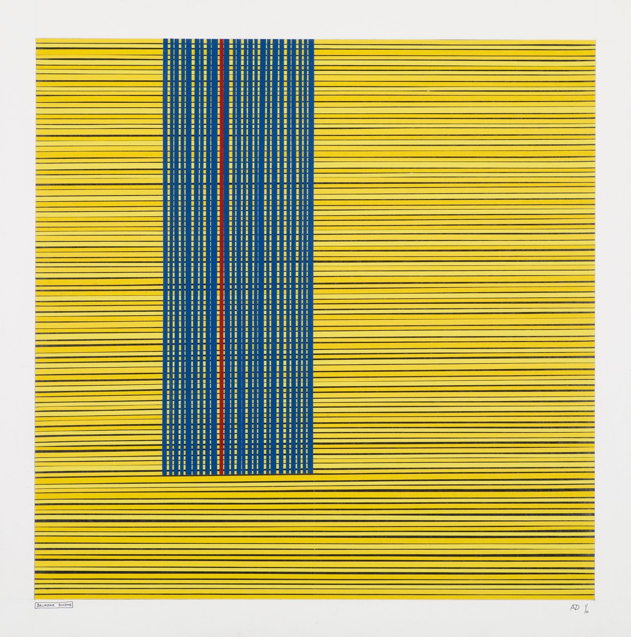 Geel, blauw en rood door Alex Dunn