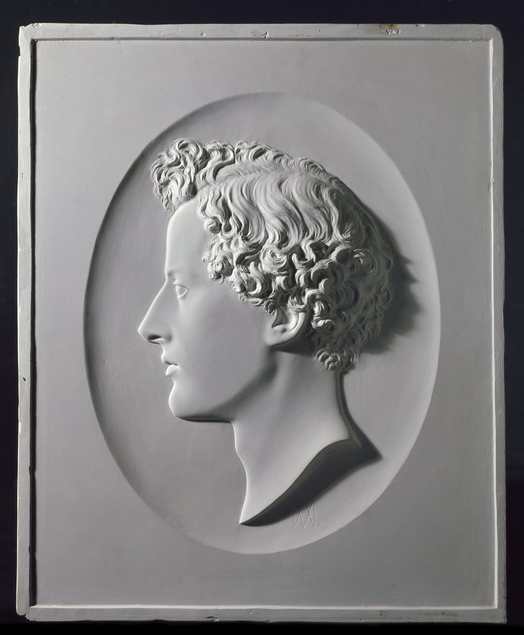 Profielportret van John Everett Millais, ca. 1854 door Alexander Munro