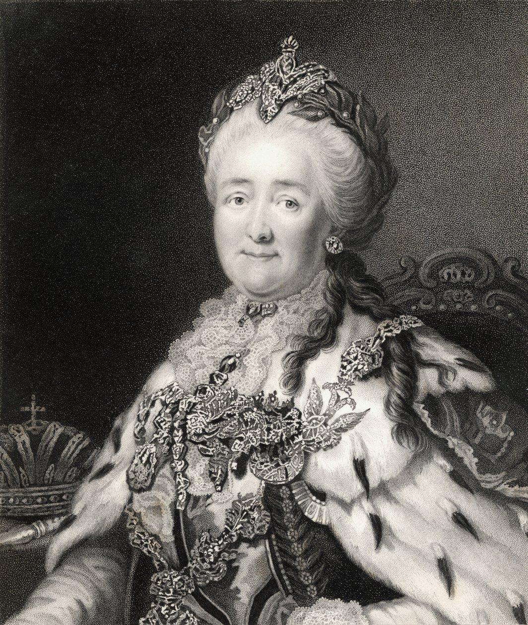 Catharina II (1729-96) van Rusland, uit 