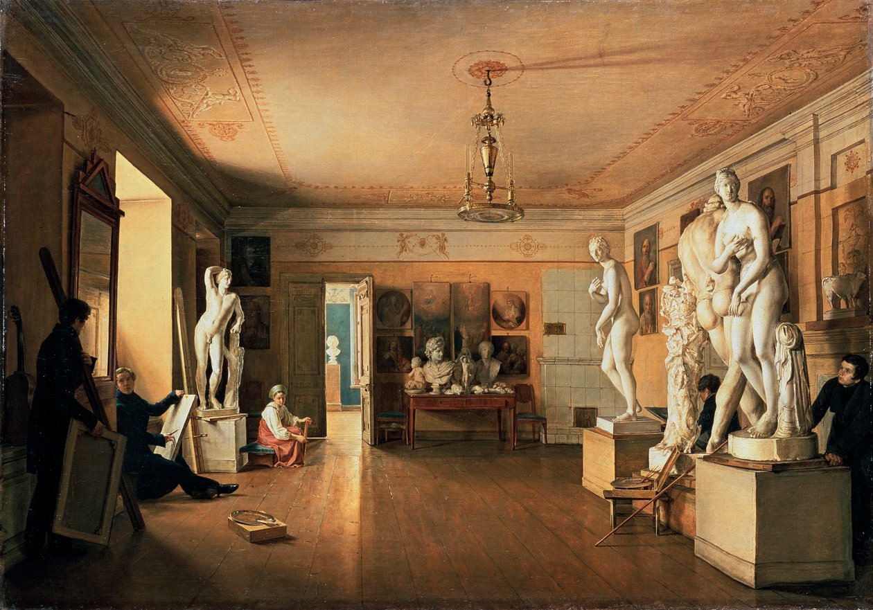 Atelier van de kunstenaar Alexei Venetsianov in Sint-Petersburg door Alexander Alexeyev