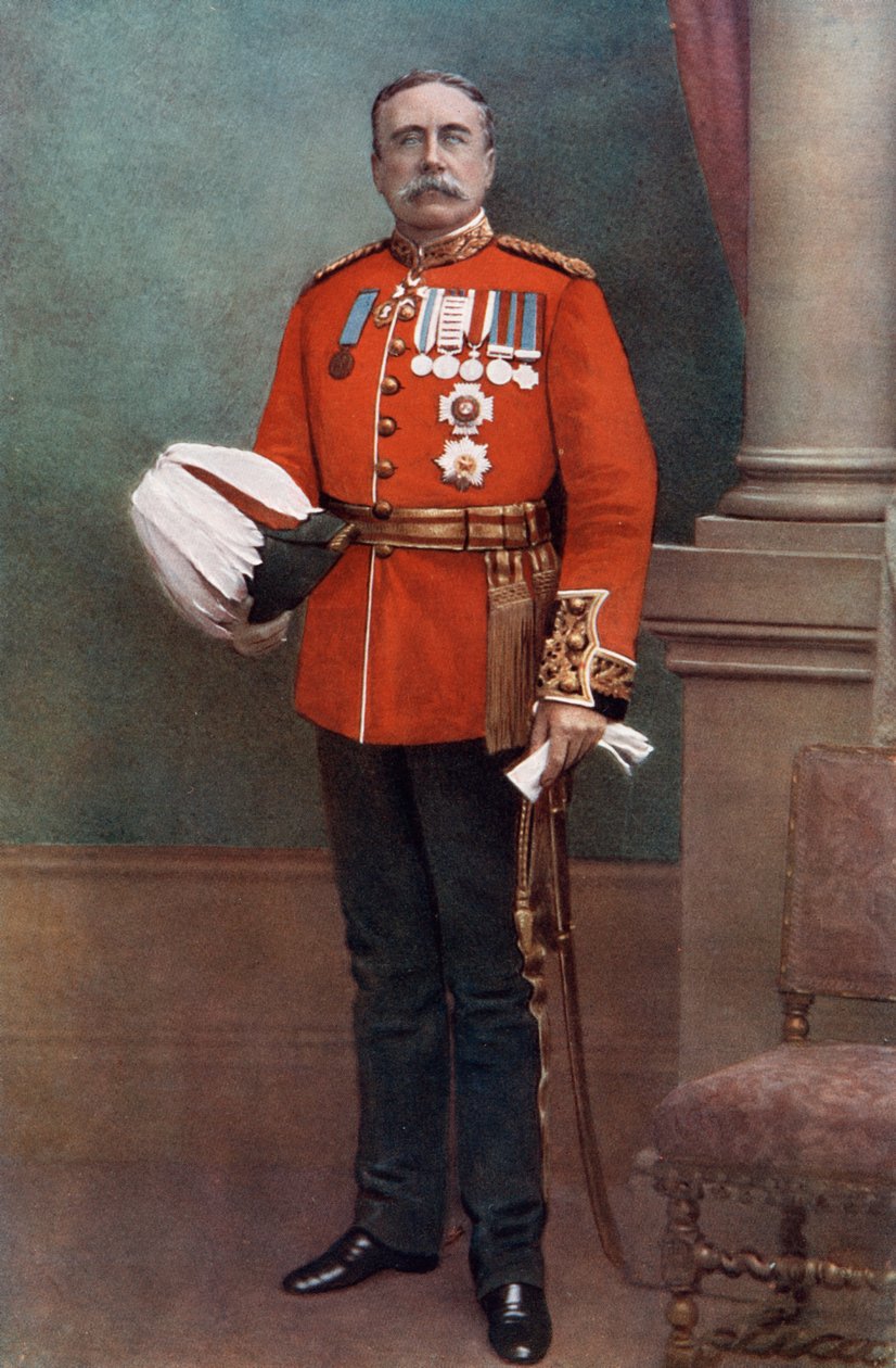 Sir William Lockhart, opperbevelhebber in India door Alexander Bassano