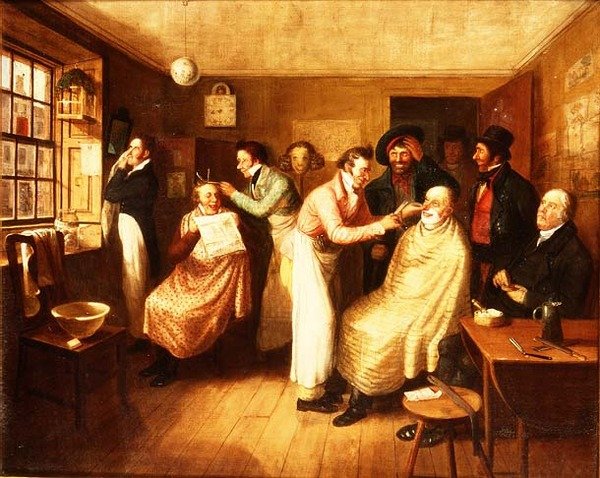 Kapperszaak door Alexander Carse