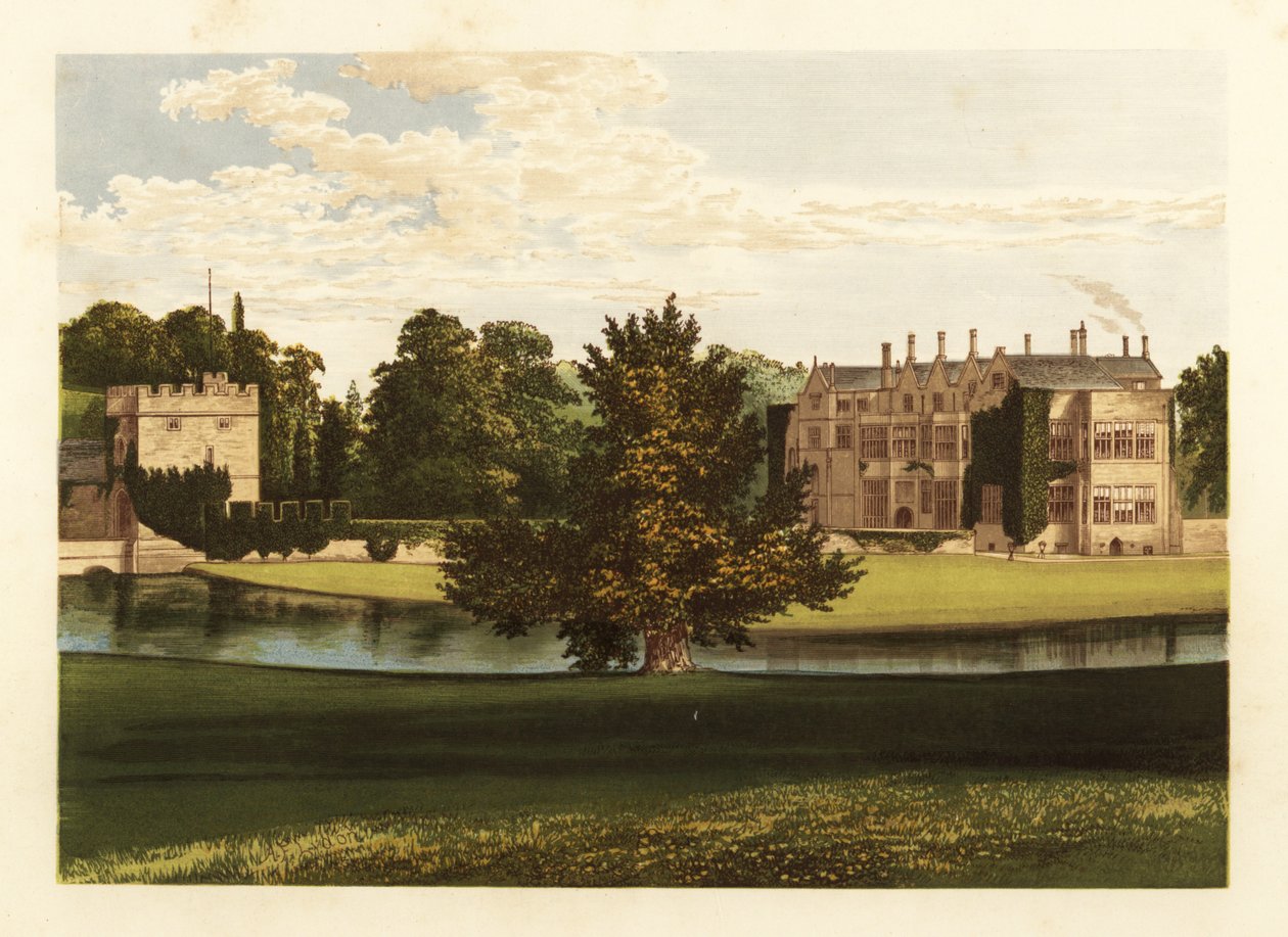Broughton Castle, Oxfordshire, Engeland door Alexander Francis (after) Lydon