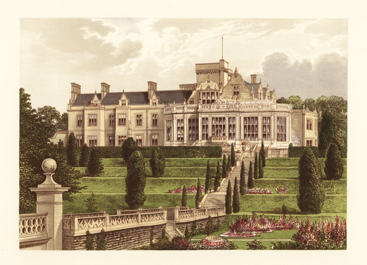 Easton Hall, Lincolnshire, Engeland door Alexander Francis (after) Lydon