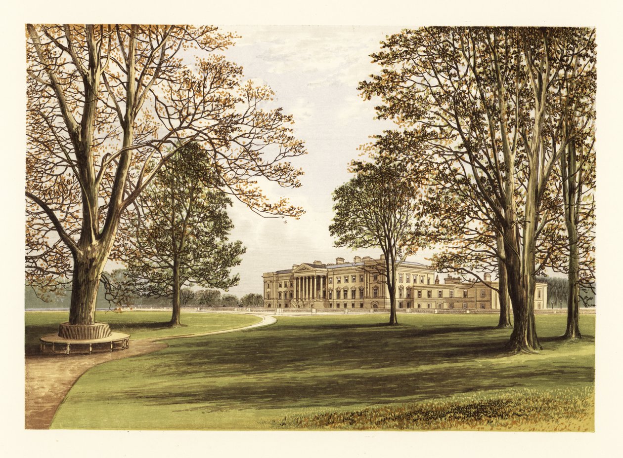 Hamilton Palace, Lanarkshire, Schotland door Alexander Francis (after) Lydon