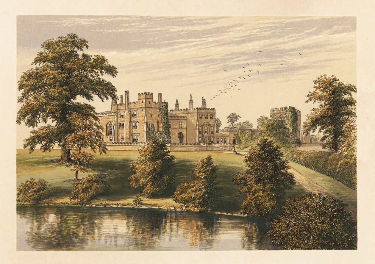 Ripley Castle, Yorkshire, Engeland, 1880 door Alexander Francis (after) Lydon