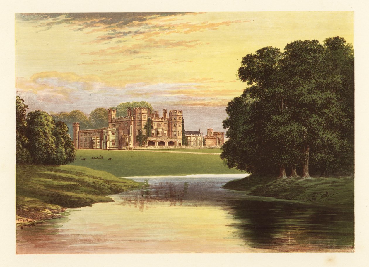 Sundorne Castle, Shropshire, Engeland, 1880 (gravure) door Alexander Francis (after) Lydon