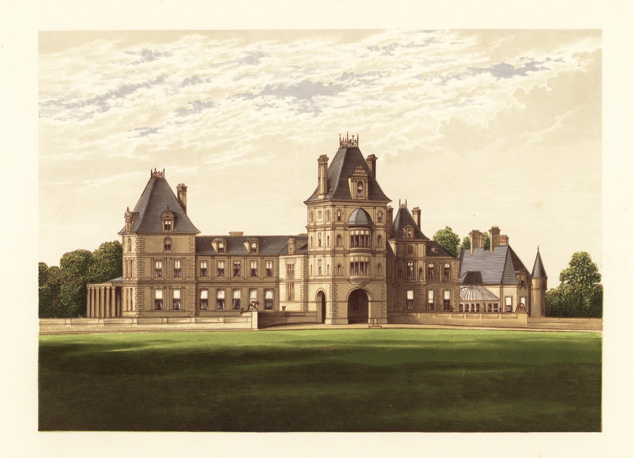 Wynnstay, Denbighshire, Wales door Alexander Francis (after) Lydon