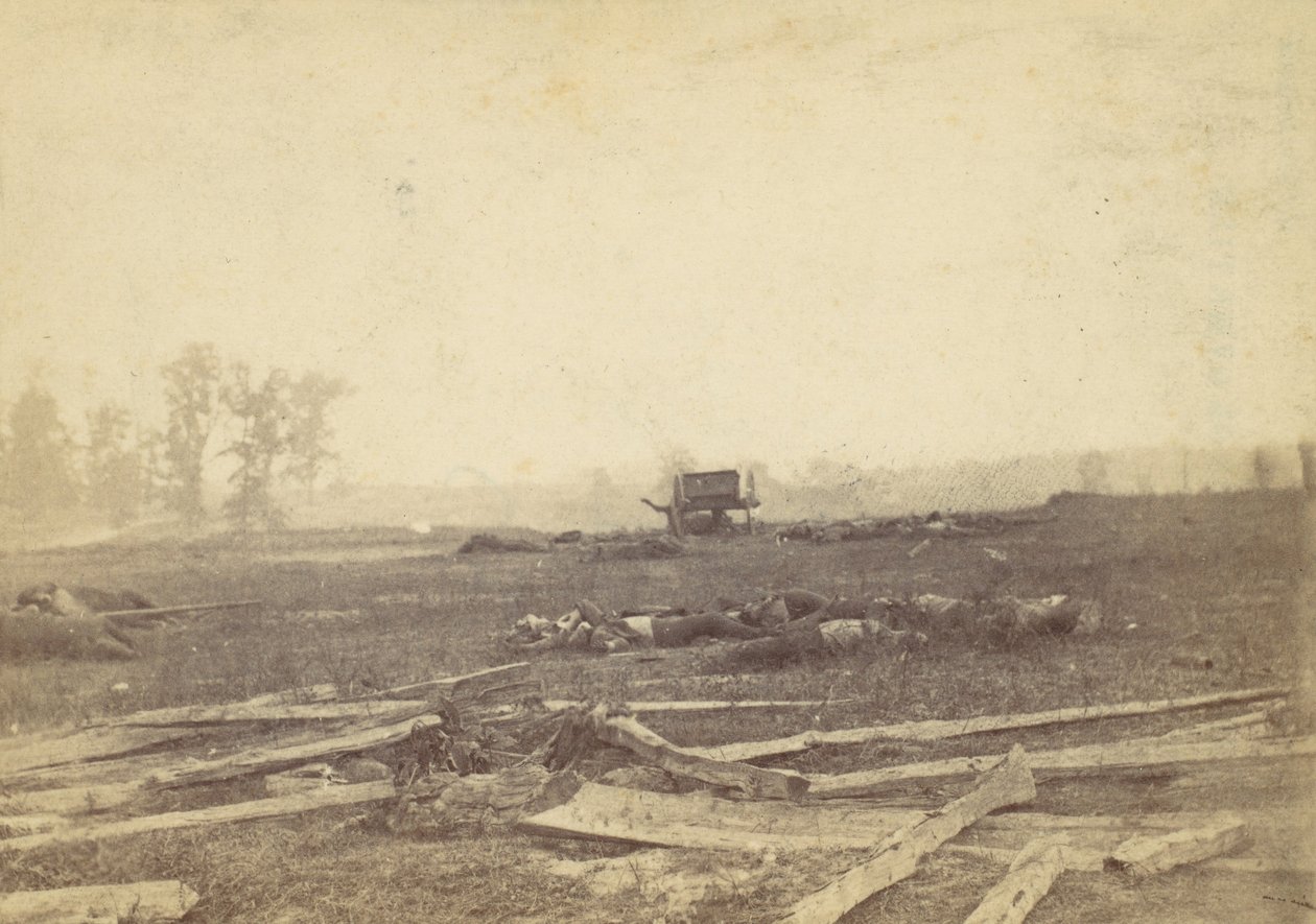 Uitzicht op het slagveld van Antietam, september 1862 door Alexander Gardner