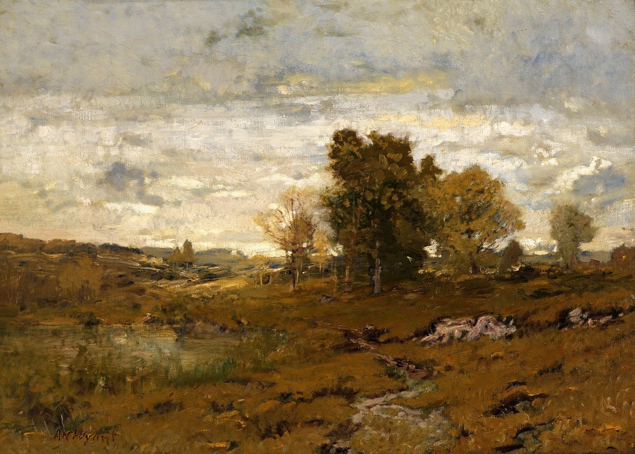Herfst in Arkville door Alexander H. Wyant