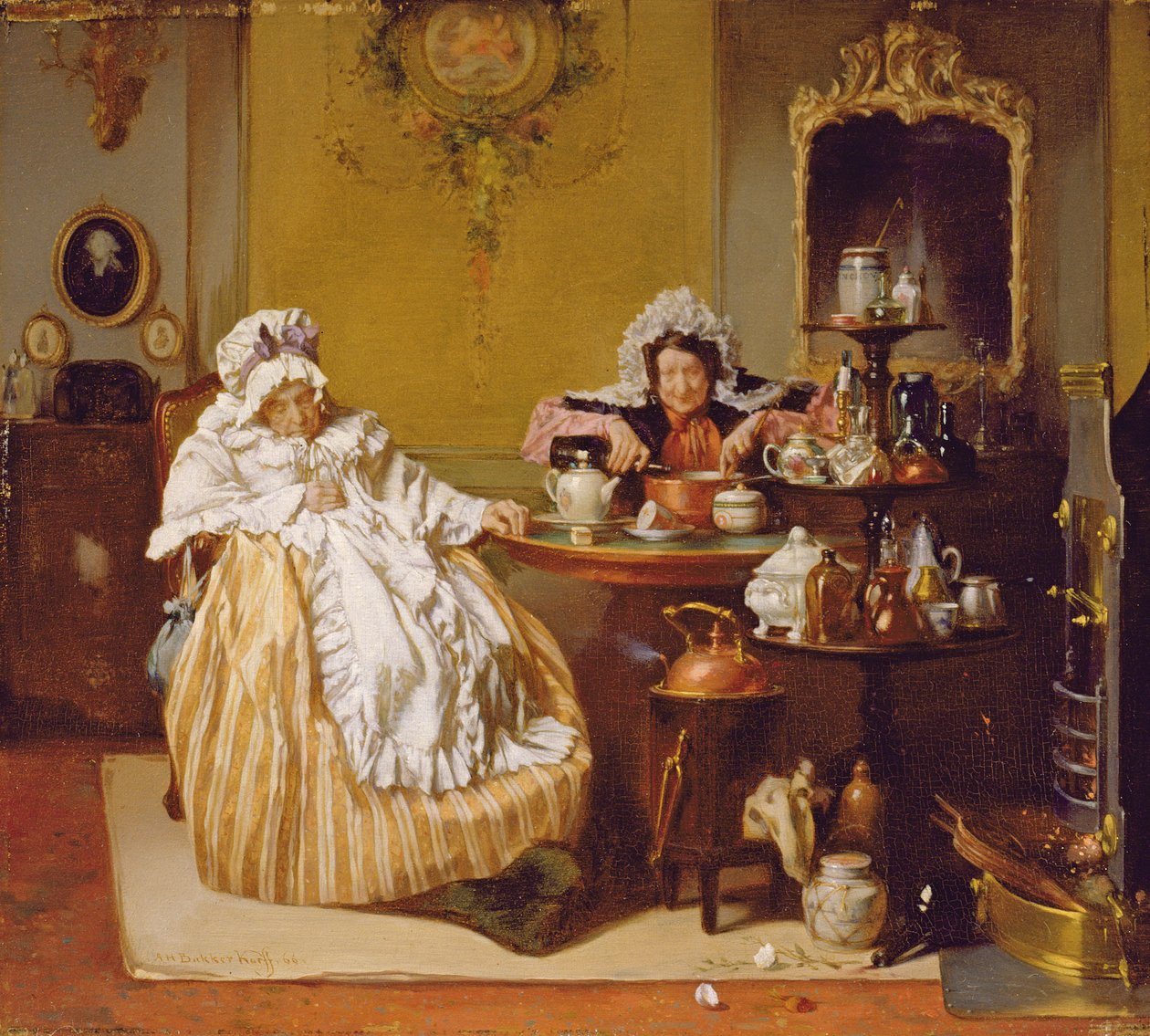 High Tea, 1866 door Alexander Hugo Bakker Korff