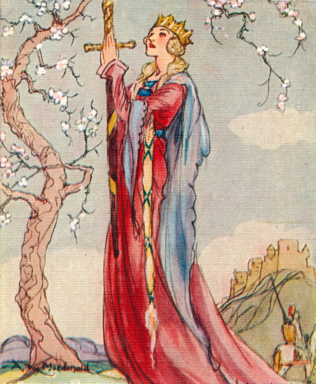 Koningin Guinevere, gemalin van Koning Arthur, 1937 door Alexander K. MacDonald