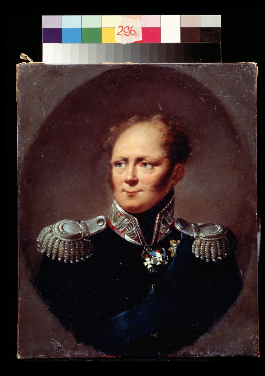 Portret van Keizer Alexander I door Alexander Molinari