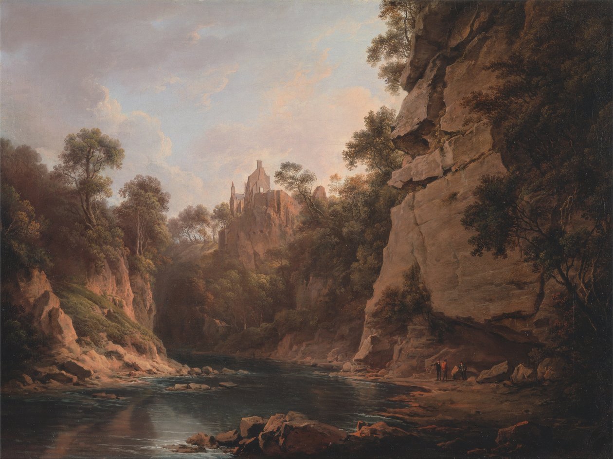 Kasteel Hawthornden, bij Edinburgh door Alexander Nasmyth