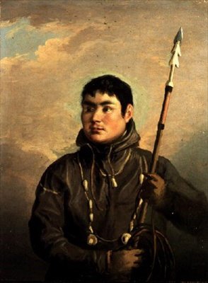 Portret van de Eskimo-walvisvaarder, John Sacheuse door Alexander Nasmyth