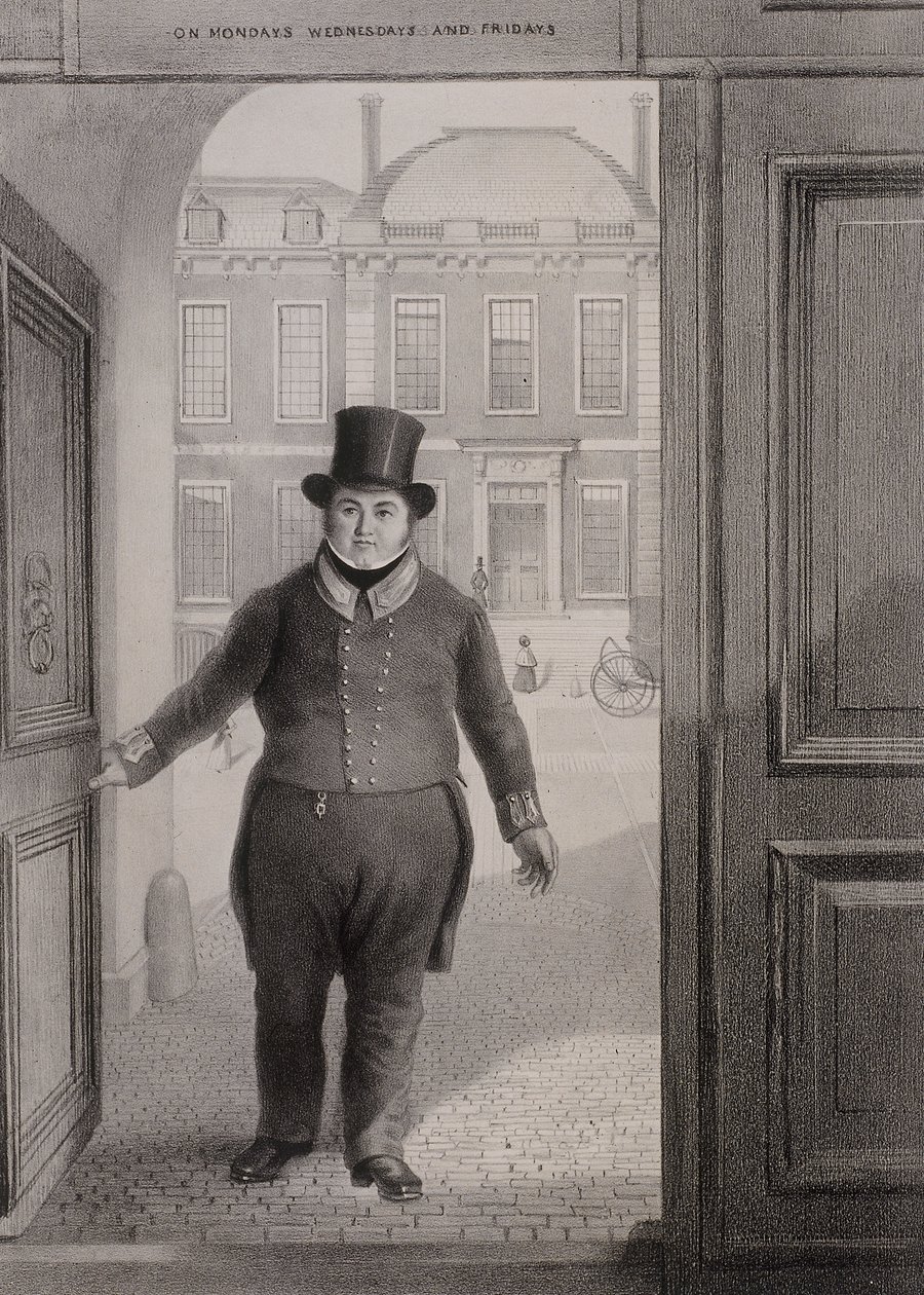 Ingangspoort, British Museum, Holborn, Londen, ca. 1850 door Alexander O