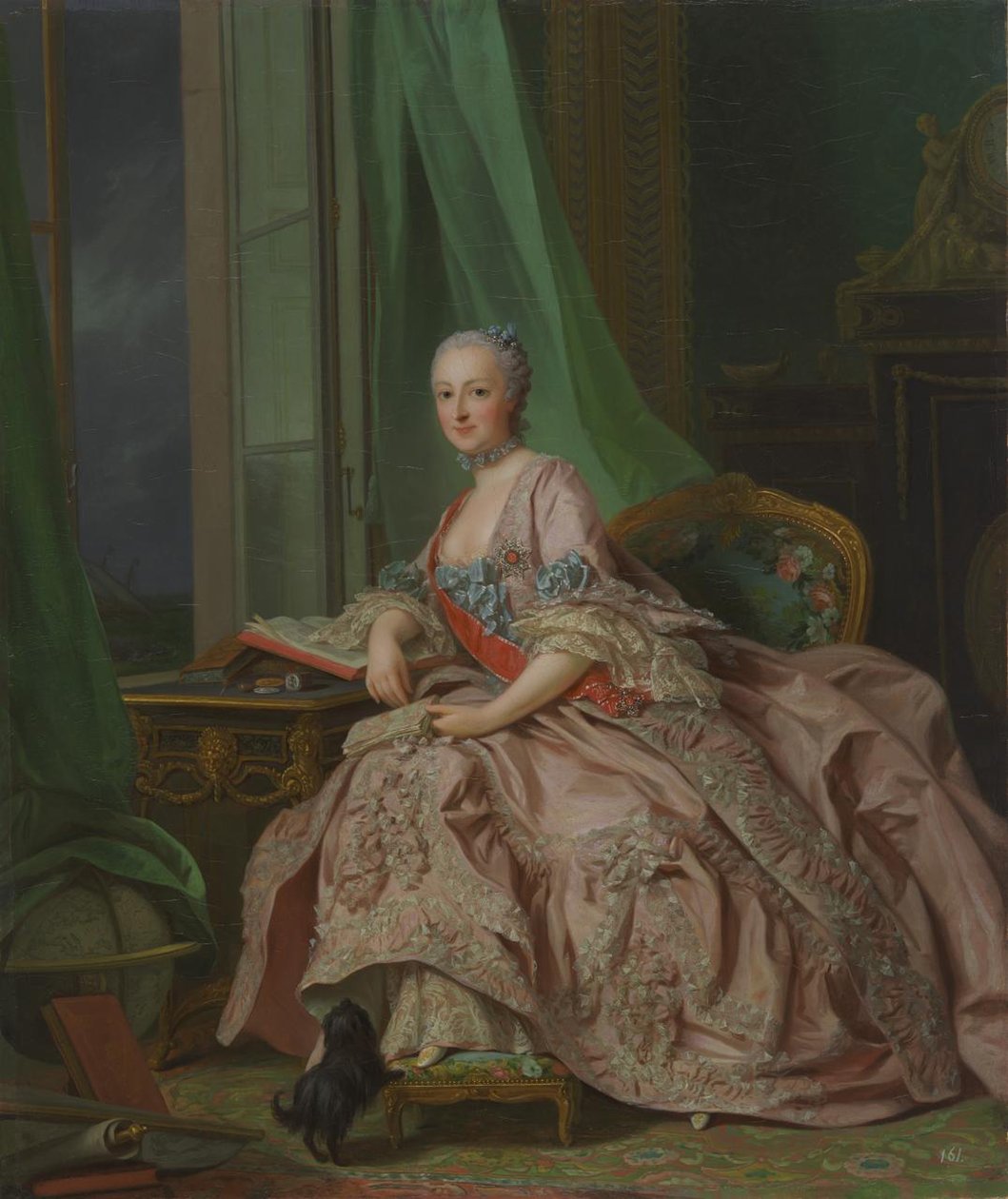 Anastasia Ivanovna, prinses van Hessen-Homburg 1700-1755, geboren gravin Trubetskaya, 1757 door Alexander Roslin