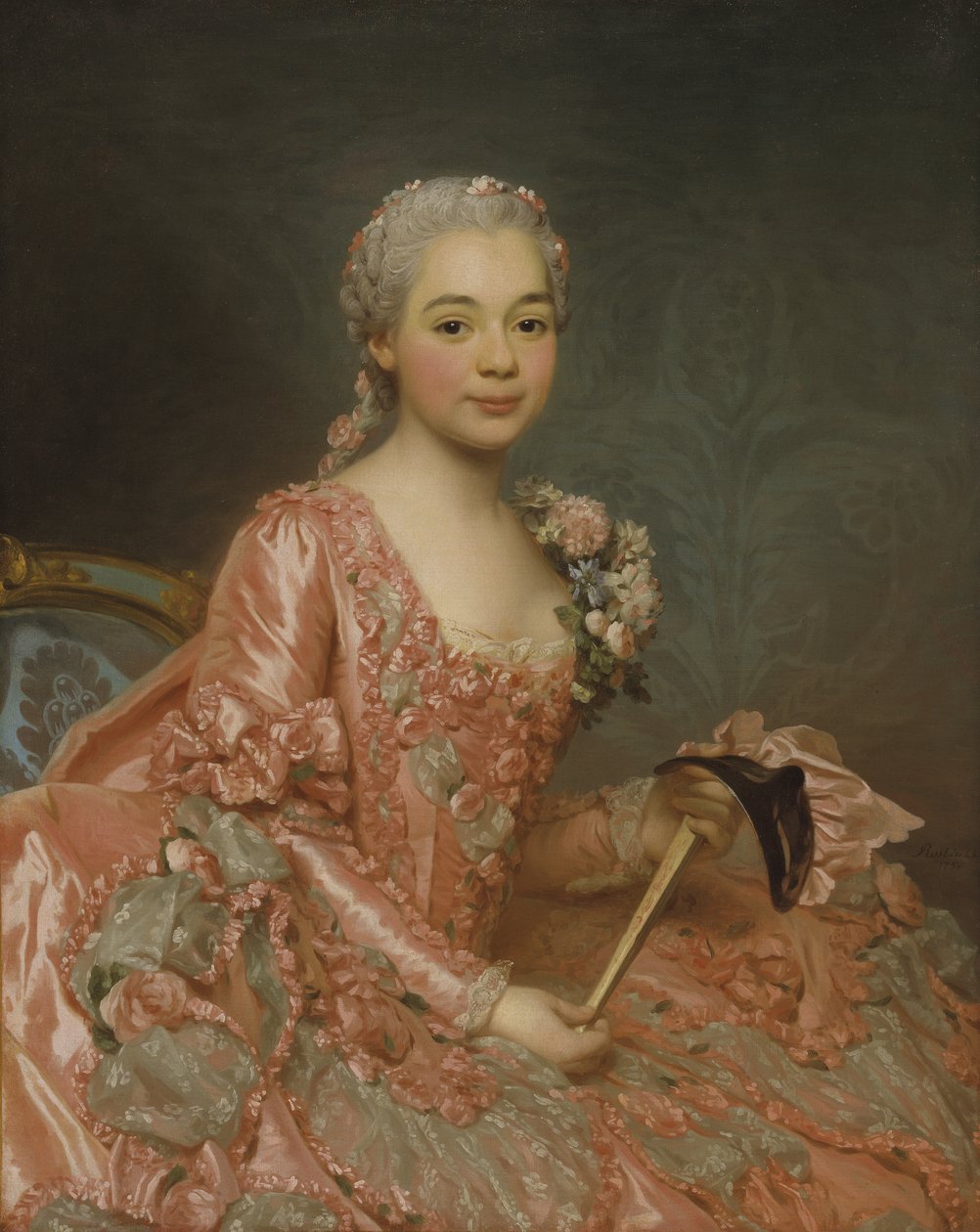 Barones de Neubourg-Cromière, 1756 door Alexander Roslin