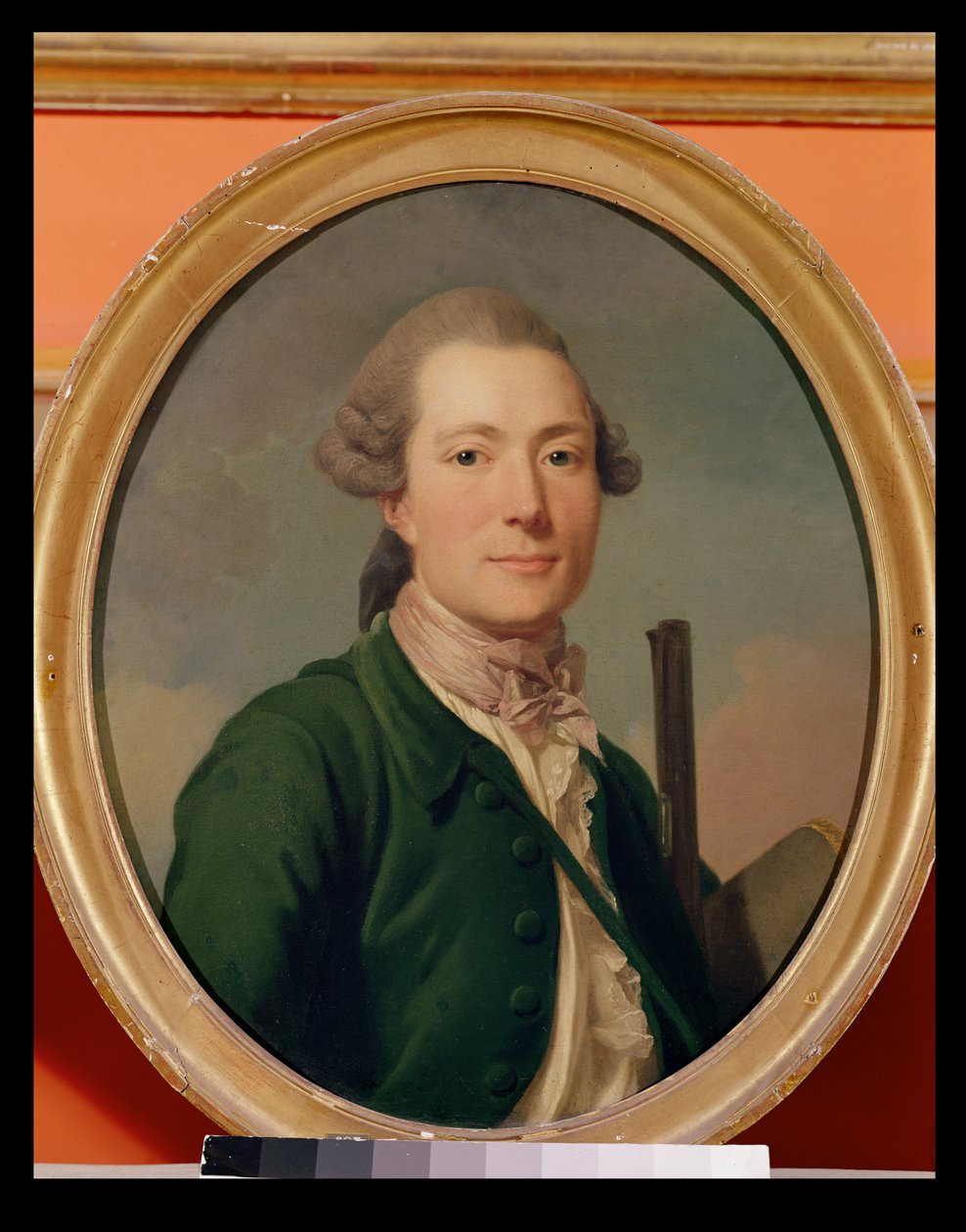 Graaf Pierre-Francois de Cluzel (1734-83) in jachtkleding door Alexander Roslin