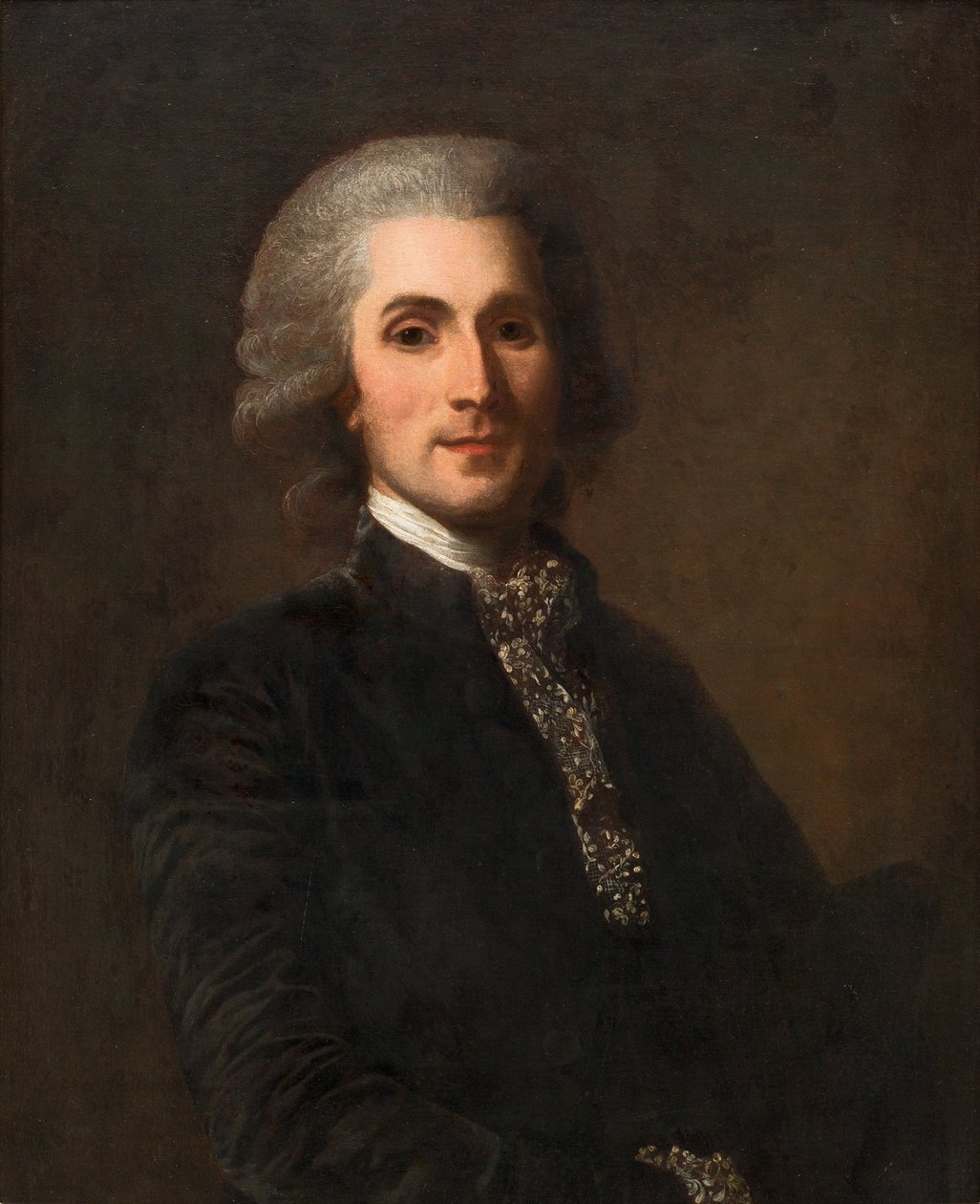 Portret van Claude-François Martineau de Floriant (1752-1827). door Alexander Roslin