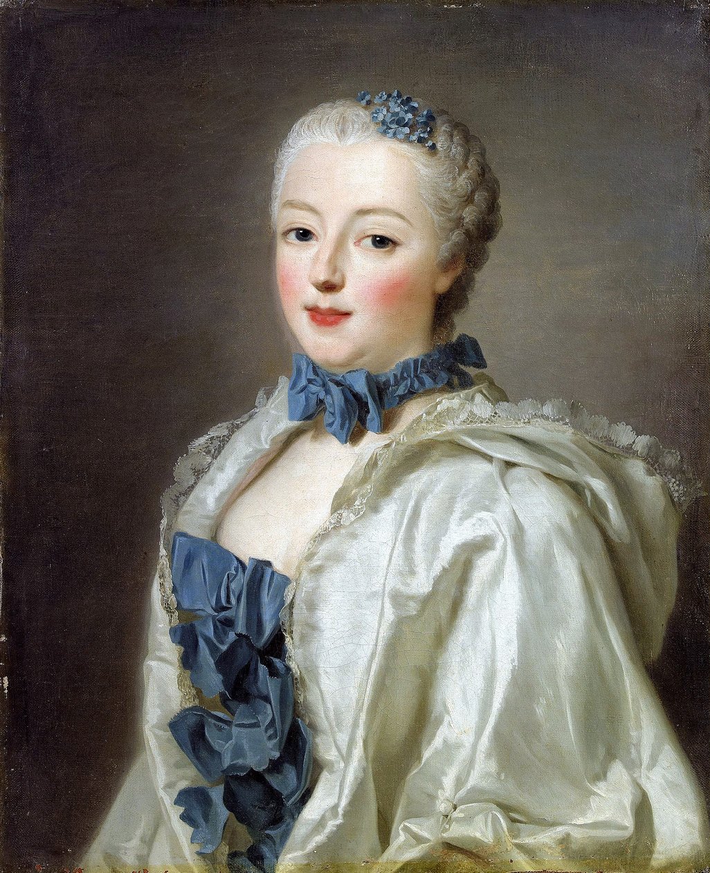 Portret van Farncoise Marguerite de Sévigné, gravin van Grignan (1646-1705) door Alexander Roslin