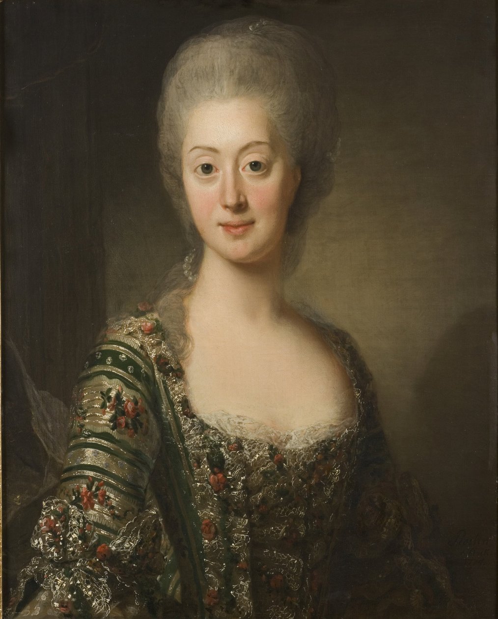 Sofia Magdalena, koningin van Zweden door Alexander Roslin