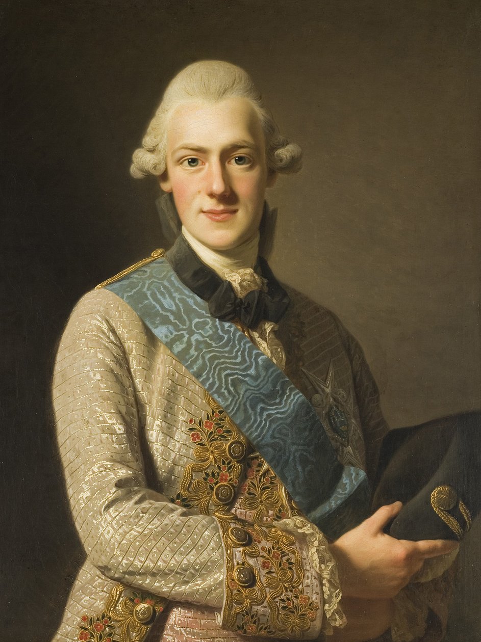 Zweeds: Fredrik Adolf, 1750-1803, prins van Zweden, broer van Gustav III Hertog Fredrik Adolf, broer van Gustav III door Alexander Roslin