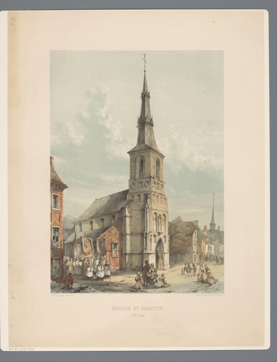Sint-Maartenkerk te Sint-Truiden door Alexander Schaepkens