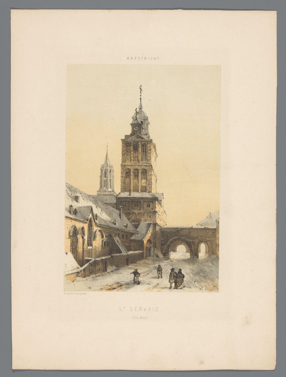 Sint-Servaasbasiliek te Maastricht door Alexander Schaepkens