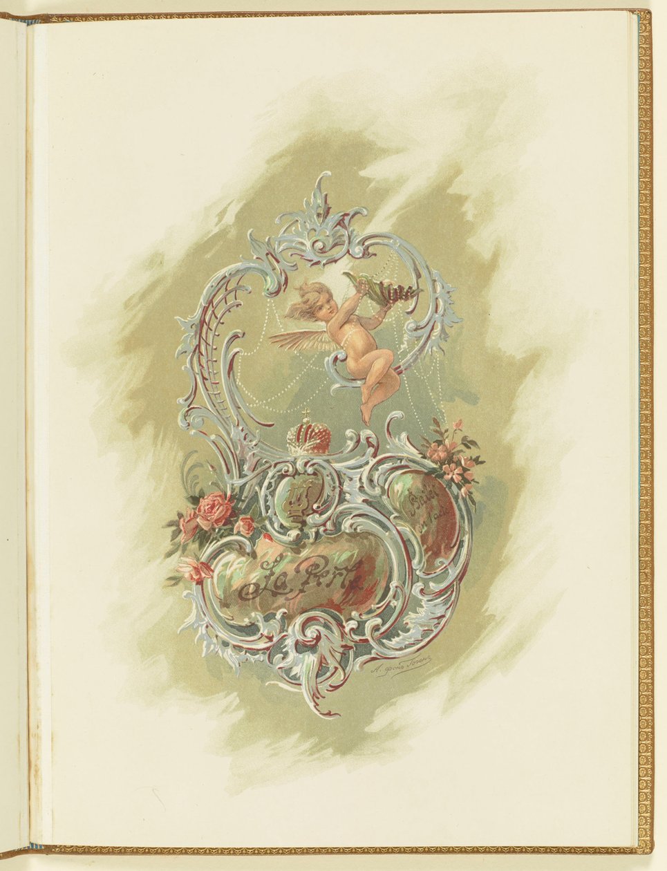 Programma voor het ballet La Perle door Marius Petipa en Riccardo Drigo door Alexander von Hohen