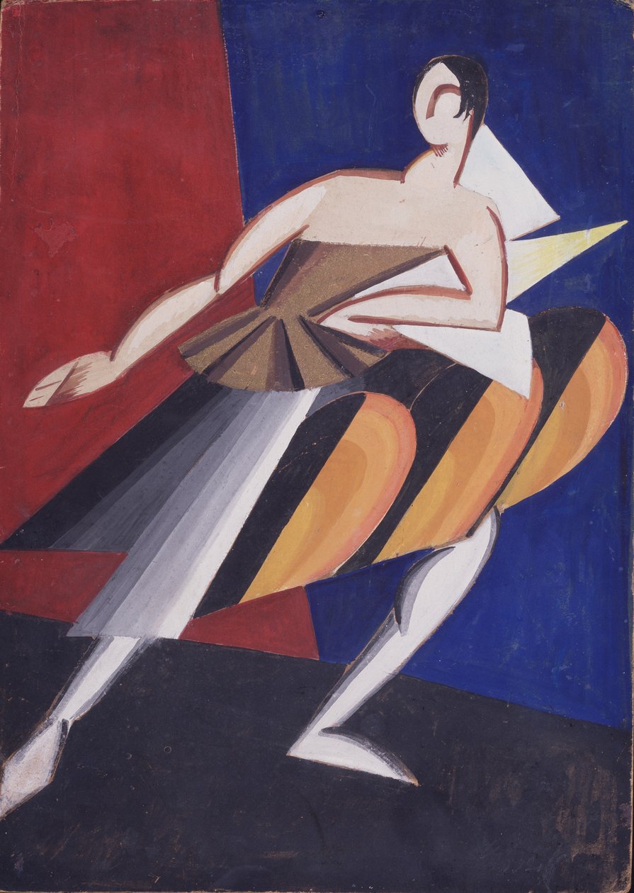 Kostuumontwerp, 1920 door Alexandra Alexandrowna Exter