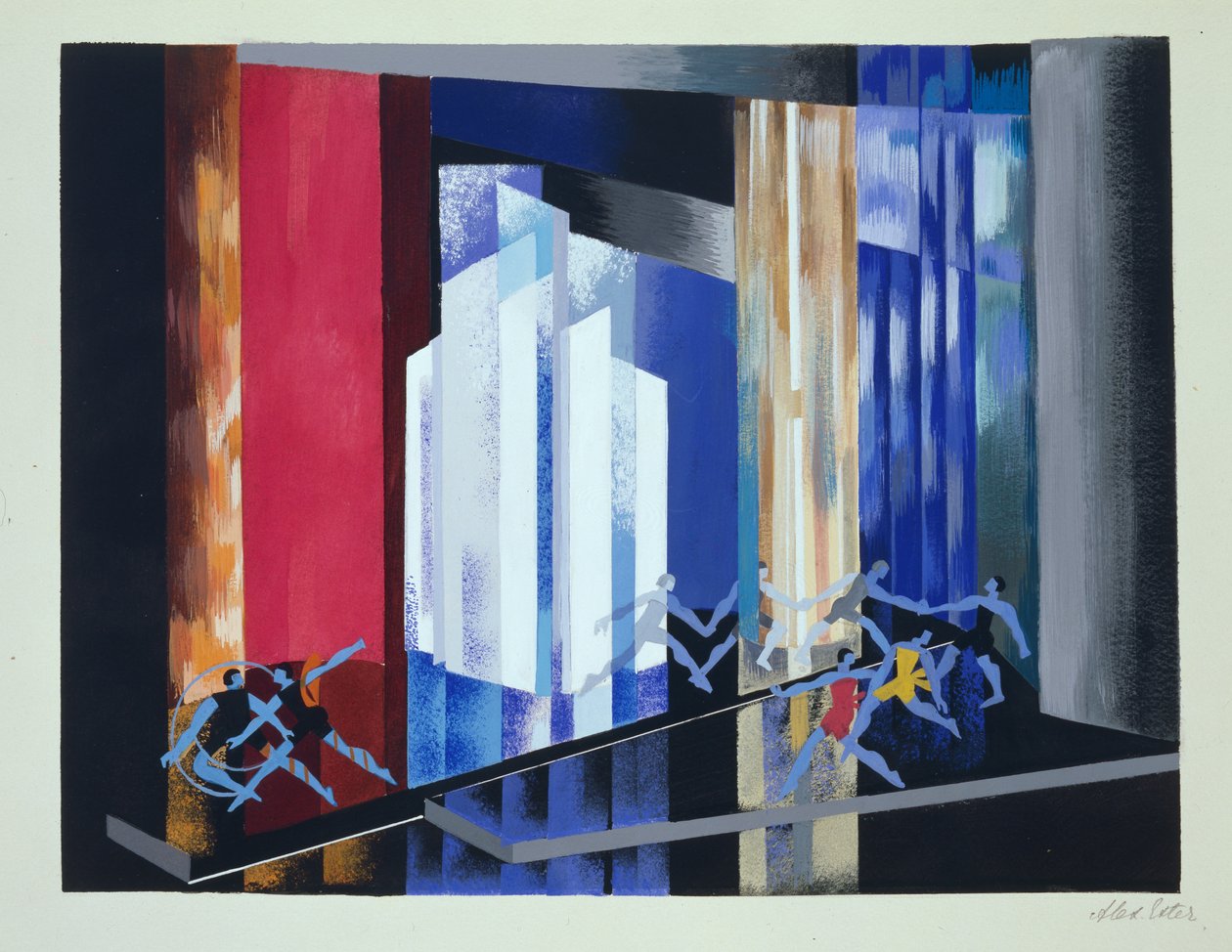 Decorontwerp voor een Ballet, illustratie uit 
