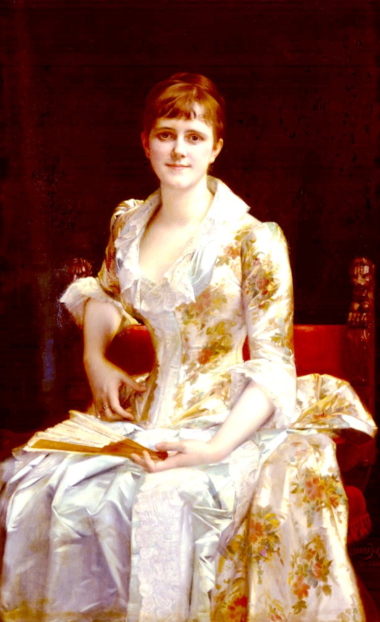 Een Jonge Dame door Alexandre Cabanel
