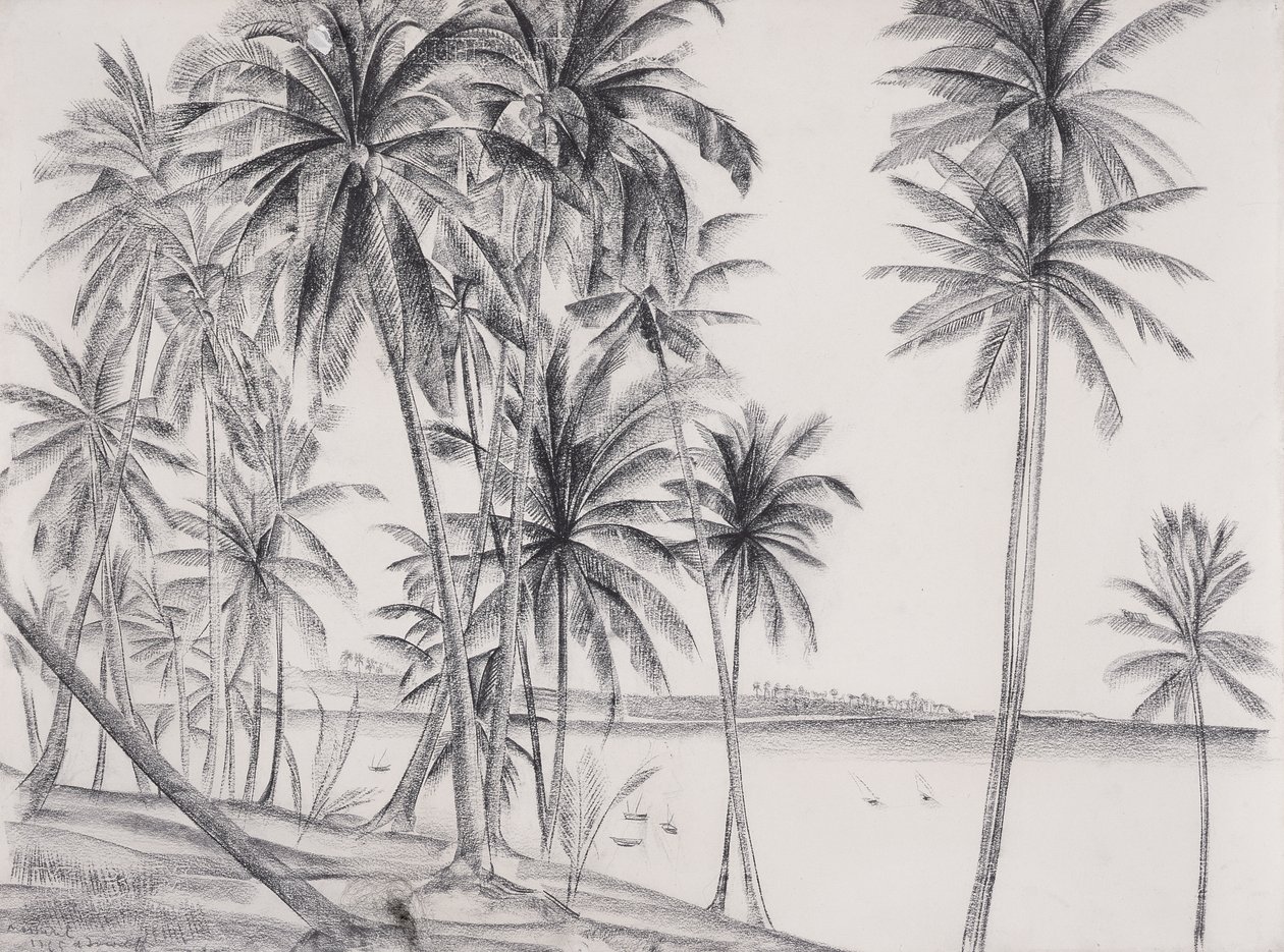 Mossuril, Mozambique, 1925 door Alexandre Iacovleff