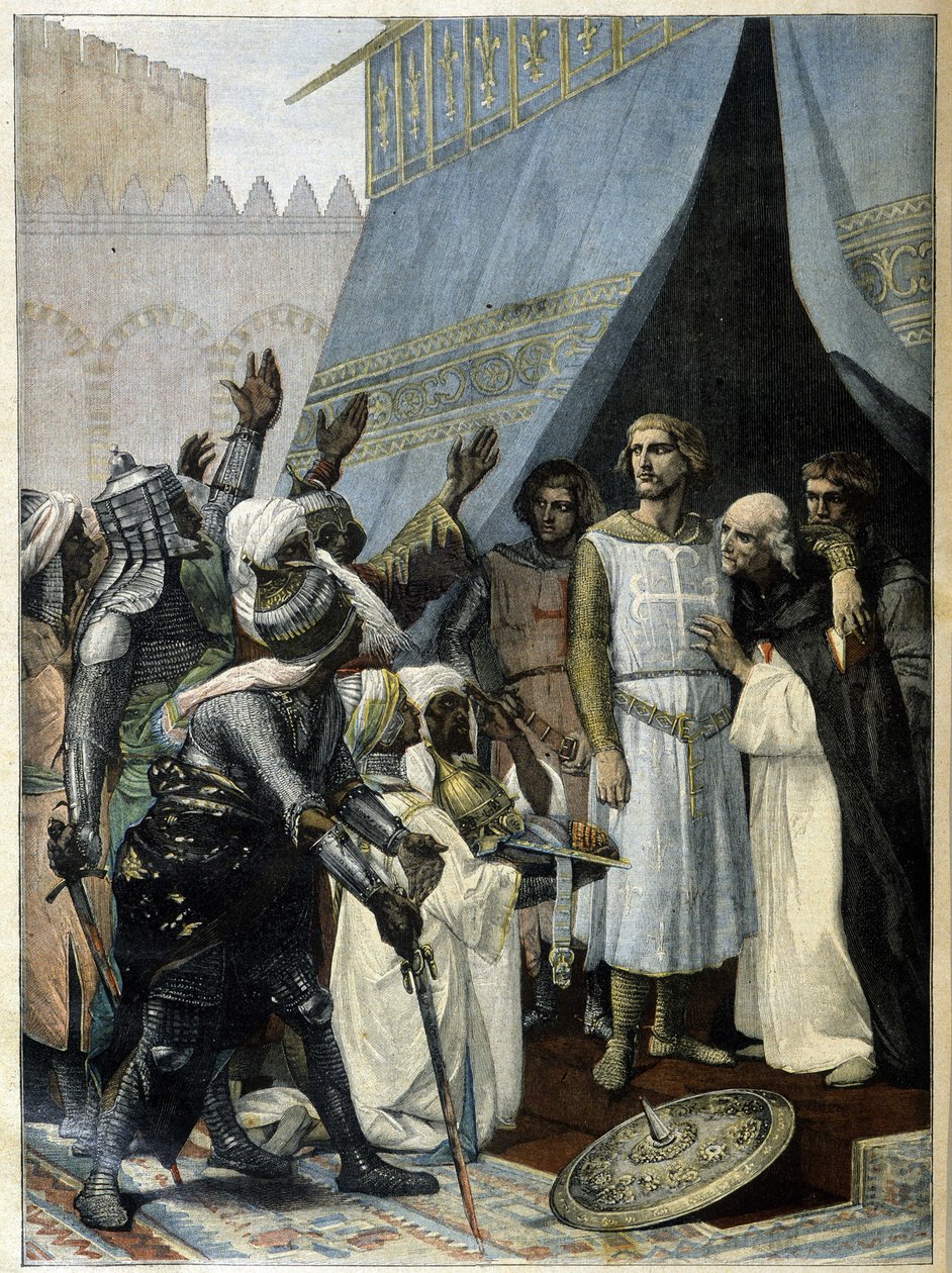 Saint Louis in Jeruzalem (naar het schilderij van Cabanel) - in 