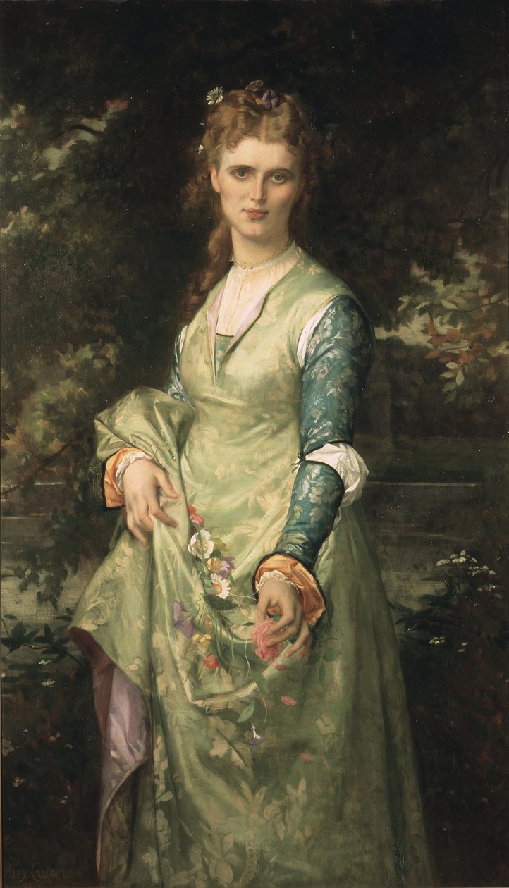 Christina Nilsson als Ophelia door Alexandre Cabanel