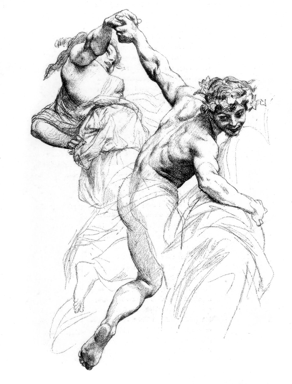 Studie voor De Triomf van Flora, ca. 1880-1882 door Alexandre Cabanel