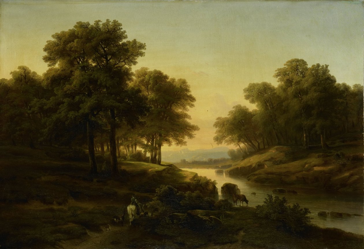 Landschap door Alexandre Calame