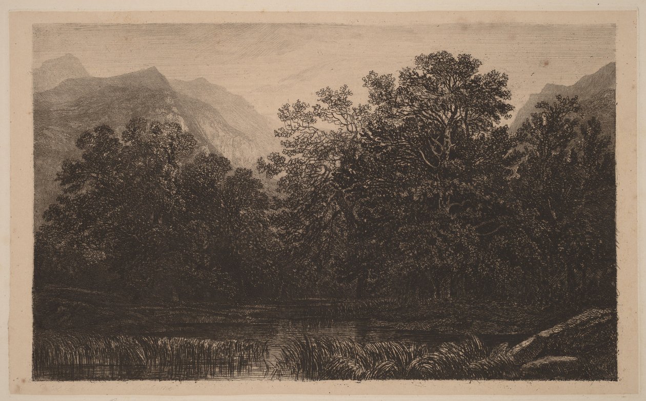 Bergmeer door Alexandre Calame
