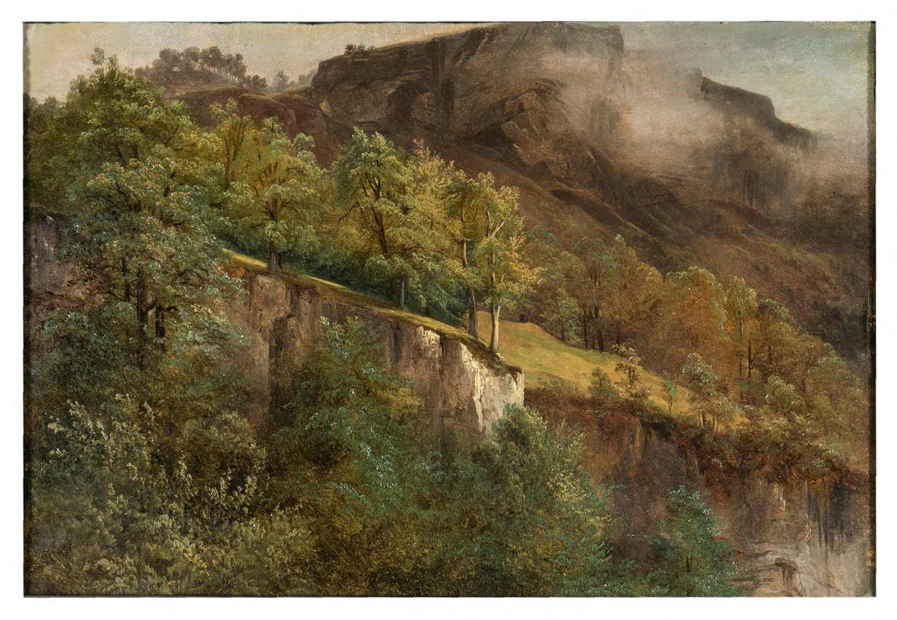 Berglandschap in Wallis door Alexandre Calame