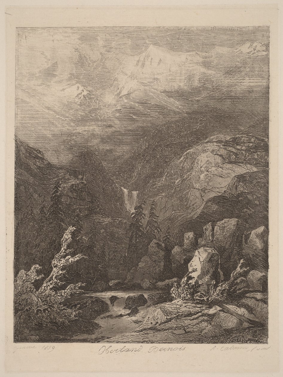Berner Oberland door Alexandre Calame