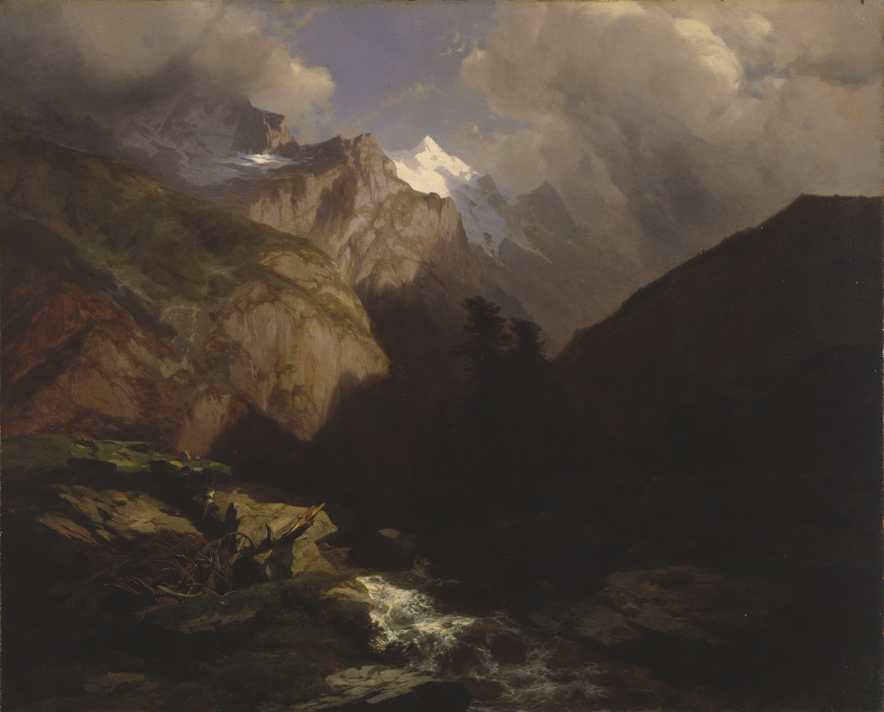 De Jungfrau, Zwitserland door Alexandre Calame