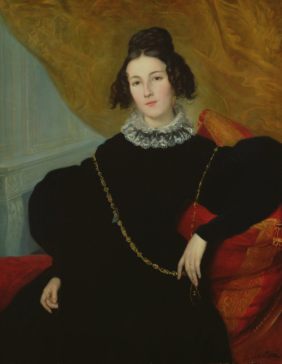 Portret van Madame Foule door Alexandre Francois Xavier Sigalon