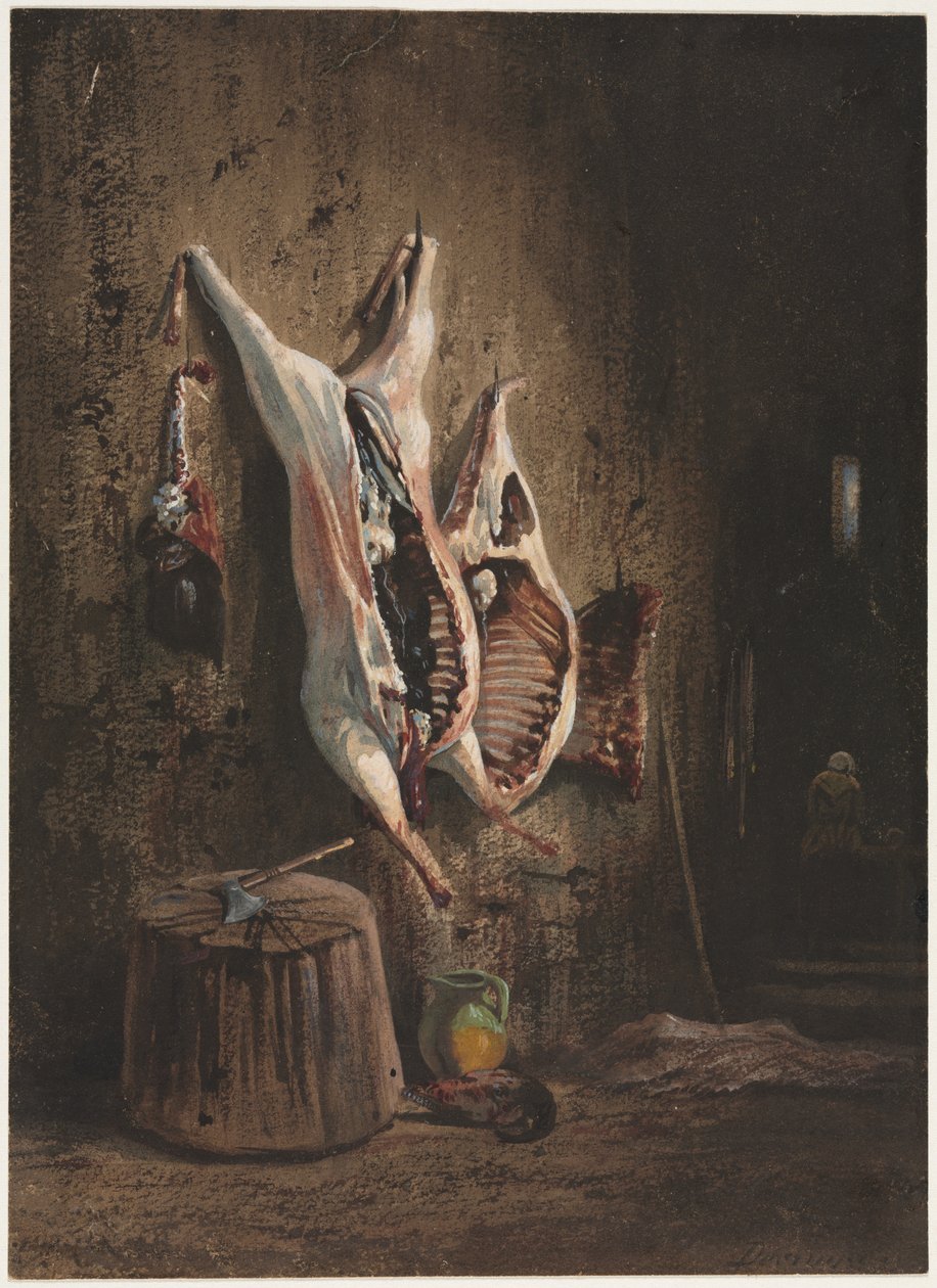 Karkassen, 1840-1860 door Alexandre Gabriel Decamps