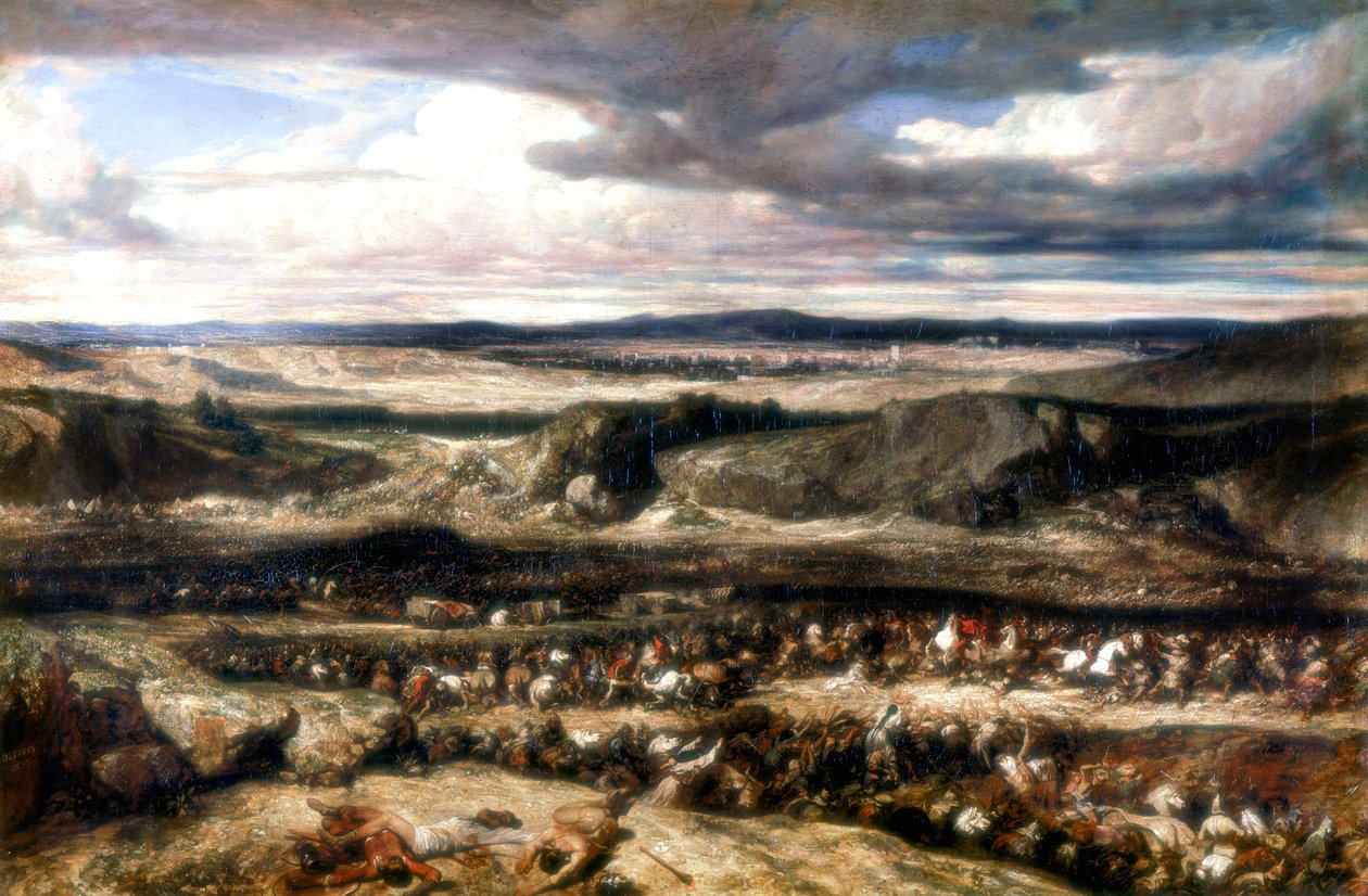 De Nederlaag van de Cimbren, 1833 door Alexandre Gabriel Decamps